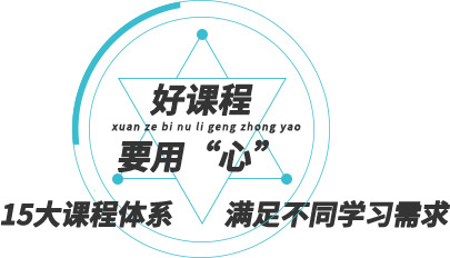 15大課程體系 滿足不同學(xué)習(xí)需求